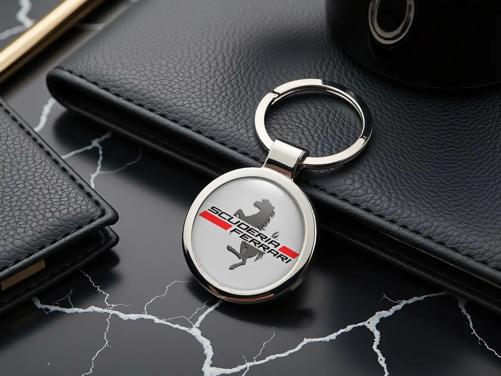 Ferrari Llavero Logo Aleación Premium Custom